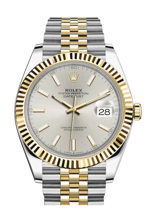 silver snd gold rolex|rolex datejust 41 gold silver.